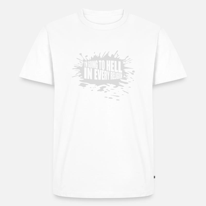 im going to hell - Männer Premium Bio T-Shirt - Weiß