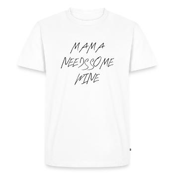 Bière Vin Whisky Schnaps Alcool - T-shirt Premium bio Homme - blanc - Devant - Nico (187cm)
