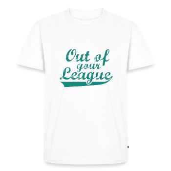 Out Of Your League - Men's Premium Organic T-Shirt - white - Front - Nico (187cm)
