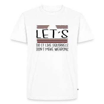 peace symbol present idea bird global peace - Men's Premium Organic T-Shirt - white - Front - Nico (187cm)