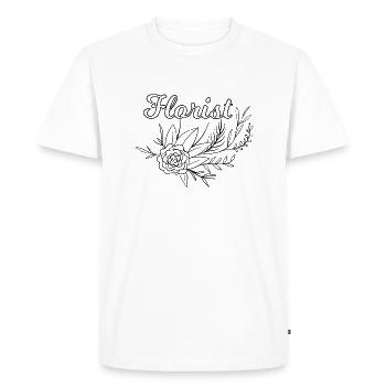 Flower Flower Plant - T-shirt Premium bio Homme - blanc - Devant - Nico (187cm)