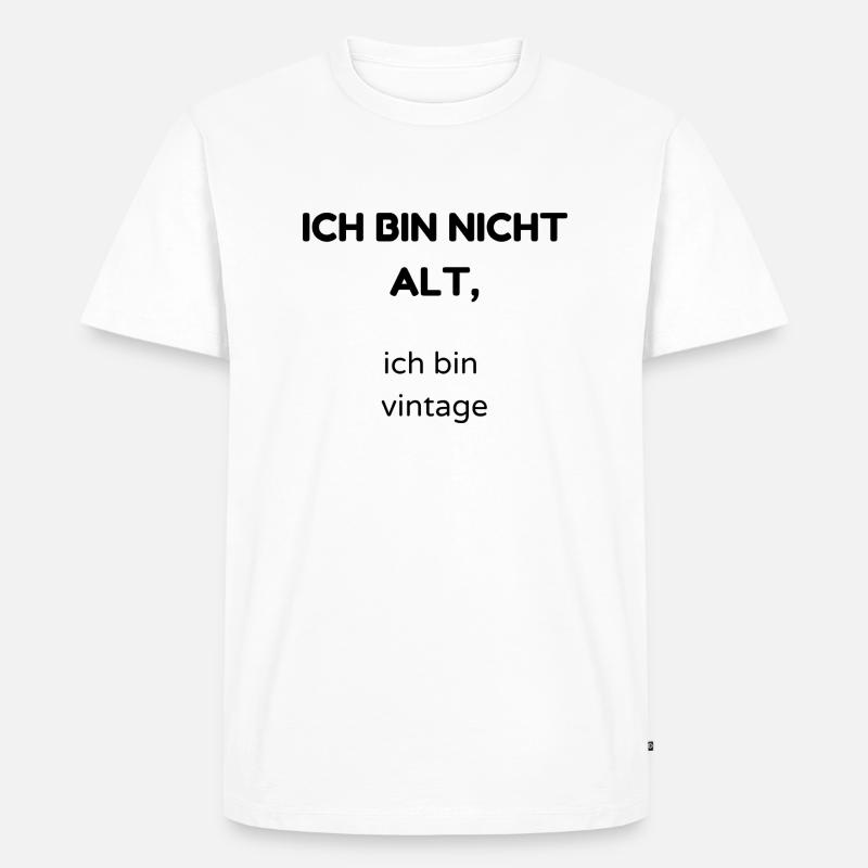 alt - Männer Premium Bio T-Shirt - Weiß