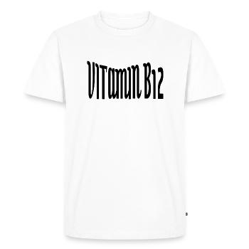 Vitamine B12 - T-shirt Premium bio Homme - blanc - Devant - Nico (187cm)