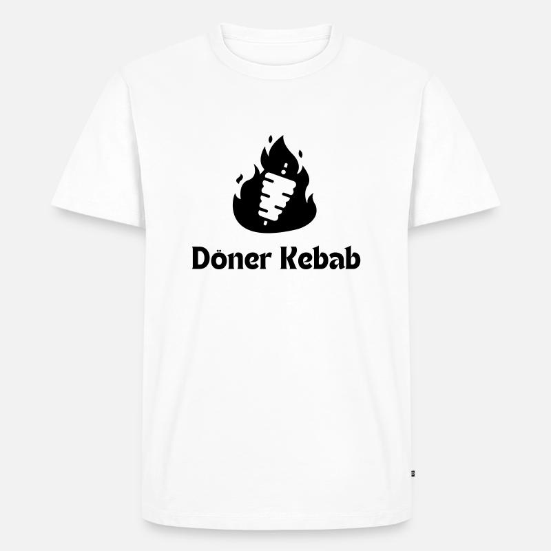 Döner Kebab - Männer Premium Bio T-Shirt - Weiß