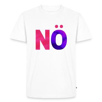 NON. Une chemise, un mot. - T-shirt Premium bio Homme - blanc - Devant - Nico (187cm)