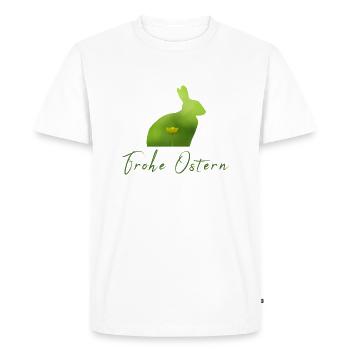 Joyeuses Pâques Pâques - T-shirt Premium bio Homme - blanc - Devant - Nico (187cm)