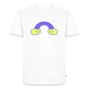 Arc-en-ciel - T-shirt Premium bio Homme - blanc - Devant - Nico (187cm)