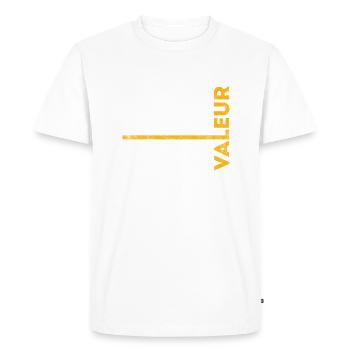 I don't get old, I increase in value - Men's Premium Organic T-Shirt - white - Front - Nico (187cm)