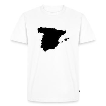espagne - T-shirt Premium bio Homme - blanc - Devant - Nico (187cm)
