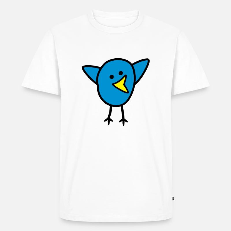 Vogel - Männer Premium Bio T-Shirt - Weiß
