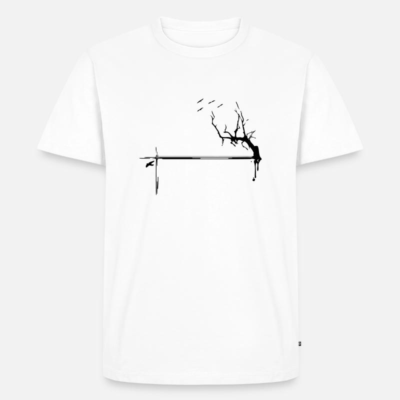 bird - Männer Premium Bio T-Shirt - Weiß