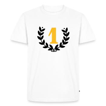 Couronne de laurier de la Première / laurier pour - T-shirt Premium bio Homme - blanc - Devant - Nico (187cm)