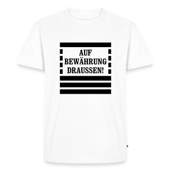 En dehors de probation! - Convict - T-shirt Premium bio Homme - blanc - Devant - Nico (187cm)