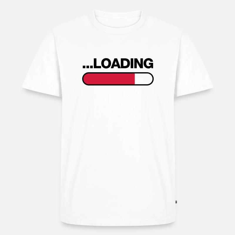 loading - Männer Premium Bio T-Shirt - Weiß