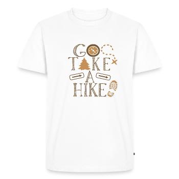 Go Take A Hike - T-shirt Premium bio Homme - blanc - Devant - Nico (187cm)