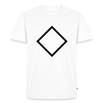 Diamant - T-shirt Premium bio Homme - blanc - Devant - Nico (187cm)