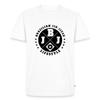 Brazilian jiu-jitsu - Men's Premium Organic T-Shirt - white - Front - Nico (187cm)