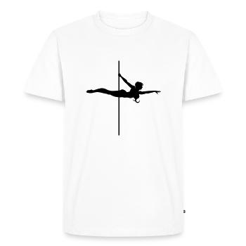 Pole dancing: Superman - Men's Premium Organic T-Shirt - white - Front - Nico (187cm)