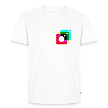 Instagram 3D - Men's Premium Organic T-Shirt - white - Front - Nico (187cm)