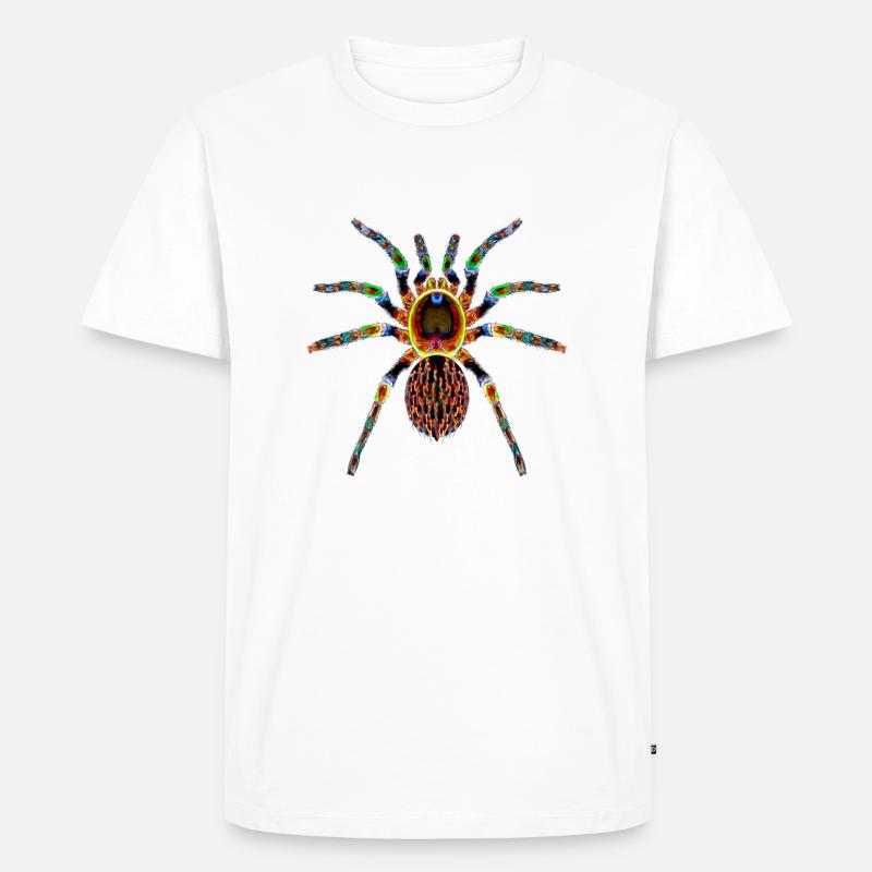 Boogie-Spinne - Männer Premium Bio T-Shirt - Weiß
