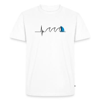 Sailing Pulse - T-shirt Premium bio Homme - blanc - Devant - Nico (187cm)