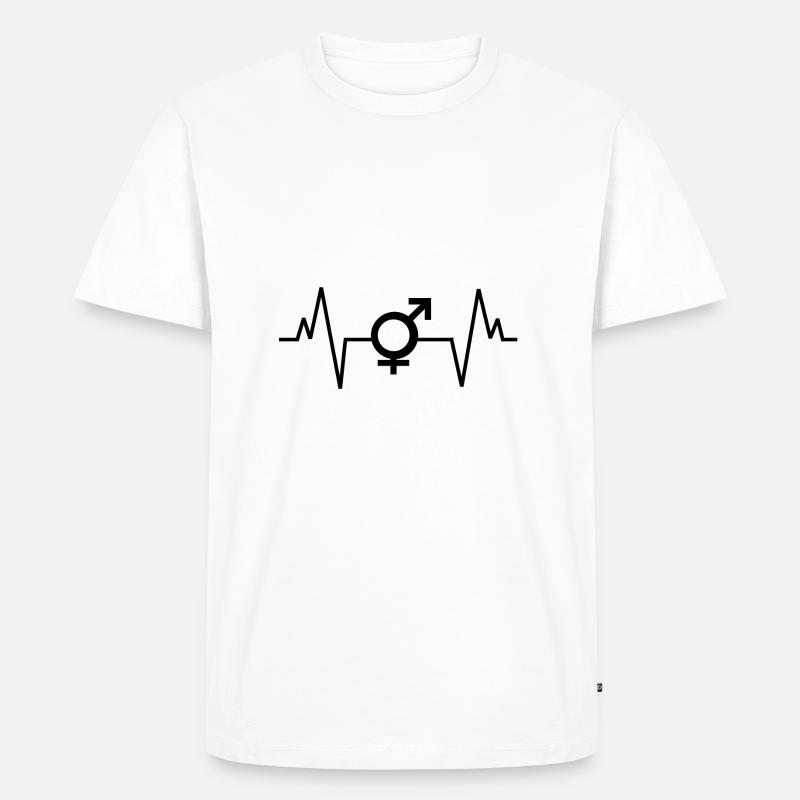 diverses Geschlecht - Männer Premium Bio T-Shirt - Weiß