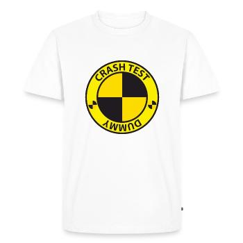 crash Test Dummy - Men's Premium Organic T-Shirt - white - Front - Nico (187cm)