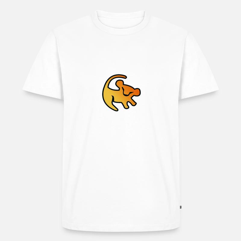 süßer Löwe - Männer Premium Bio T-Shirt - Weiß