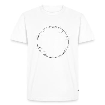 Circle - Men's Premium Organic T-Shirt - white - Front - Nico (187cm)