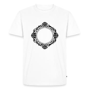 Cadre décoration cadre photo cadre photo baroque - T-shirt Premium bio Homme - blanc - Devant - Nico (187cm)
