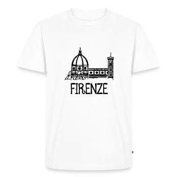 Florence - T-shirt Premium bio Homme - blanc - Devant - Nico (187cm)