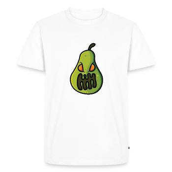 Mauvaise poire - T-shirt Premium bio Homme - blanc - Devant - Nico (187cm)