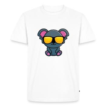 Coolala (cool koala) - T-shirt Premium bio Homme - blanc - Devant - Nico (187cm)