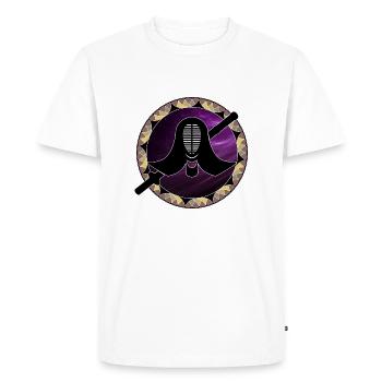 Kendo, votre déclaration, symbole de croissance spirituelle - T-shirt Premium bio Homme - blanc - Devant - Nico (187cm)