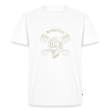 American Motorcycles Cool Biker Shirt HD - T-shirt Premium bio Homme - blanc - Devant - Nico (187cm)