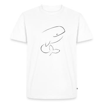 Pause 2 - T-shirt Premium bio Homme - blanc - Devant - Nico (187cm)
