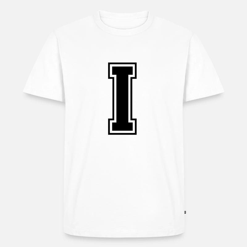 i - Männer Premium Bio T-Shirt - Weiß