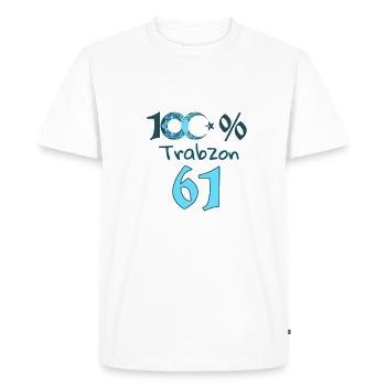 Trabzon 61 hl25 Turquie - T-shirt Premium bio Homme - blanc - Devant - Nico (187cm)