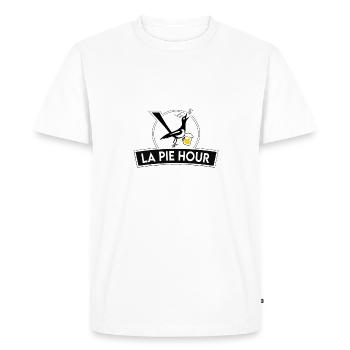 Apéro, c'est l'heure de LA PIE HOUR ! - T-shirt Premium bio Homme - blanc - Devant - Nico (187cm)