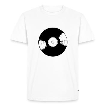 Vinyl - Men's Premium Organic T-Shirt - white - Front - Nico (187cm)