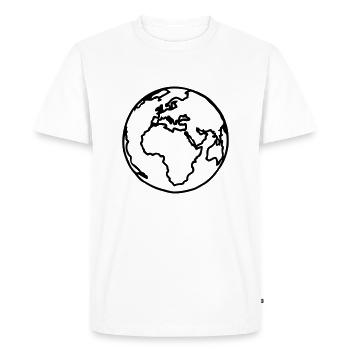 planete terre bleu - T-shirt Premium bio Homme - blanc - Devant - Nico (187cm)