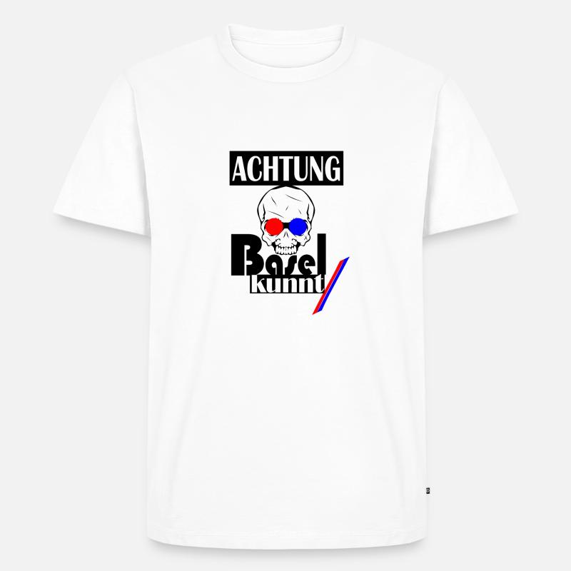 baselkunnt - Männer Premium Bio T-Shirt - Weiß
