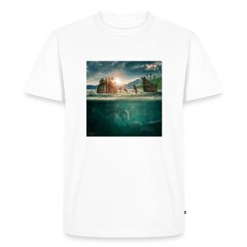 Underwater world of imagination - Men's Premium Organic T-Shirt - white - Front - Nico (187cm)