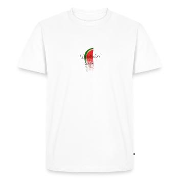 Sucre pastèque - T-shirt Premium bio Homme - blanc - Devant - Nico (187cm)