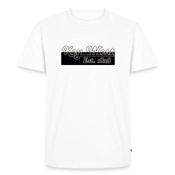 Key West Florida - T-shirt Premium bio Homme - blanc - Devant - Nico (187cm)