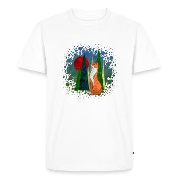 Renard - T-shirt Premium bio Homme - blanc - Devant - Nico (187cm)
