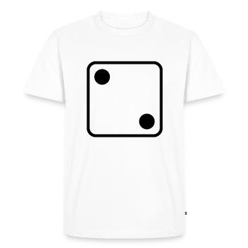 Cubes de conception de symbole pour personnaliser - T-shirt Premium bio Homme - blanc - Devant - Nico (187cm)