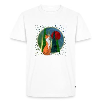 Renard - T-shirt Premium bio Homme - blanc - Devant - Nico (187cm)