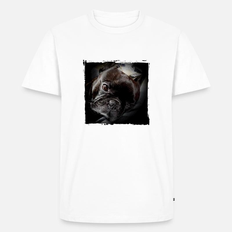 Frenchie - Männer Premium Bio T-Shirt - Weiß