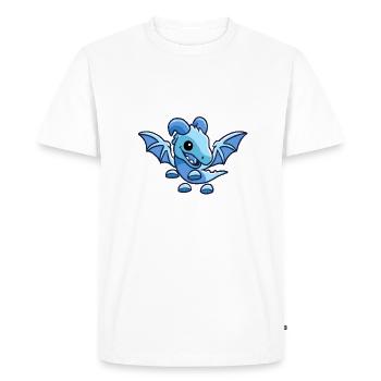 Cute Frost Dragon - Men's Premium Organic T-Shirt - white - Front - Nico (187cm)